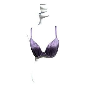 Victorias Secret Fabulous Unlined Demi 34D Marled Violet Fabulous Bra
